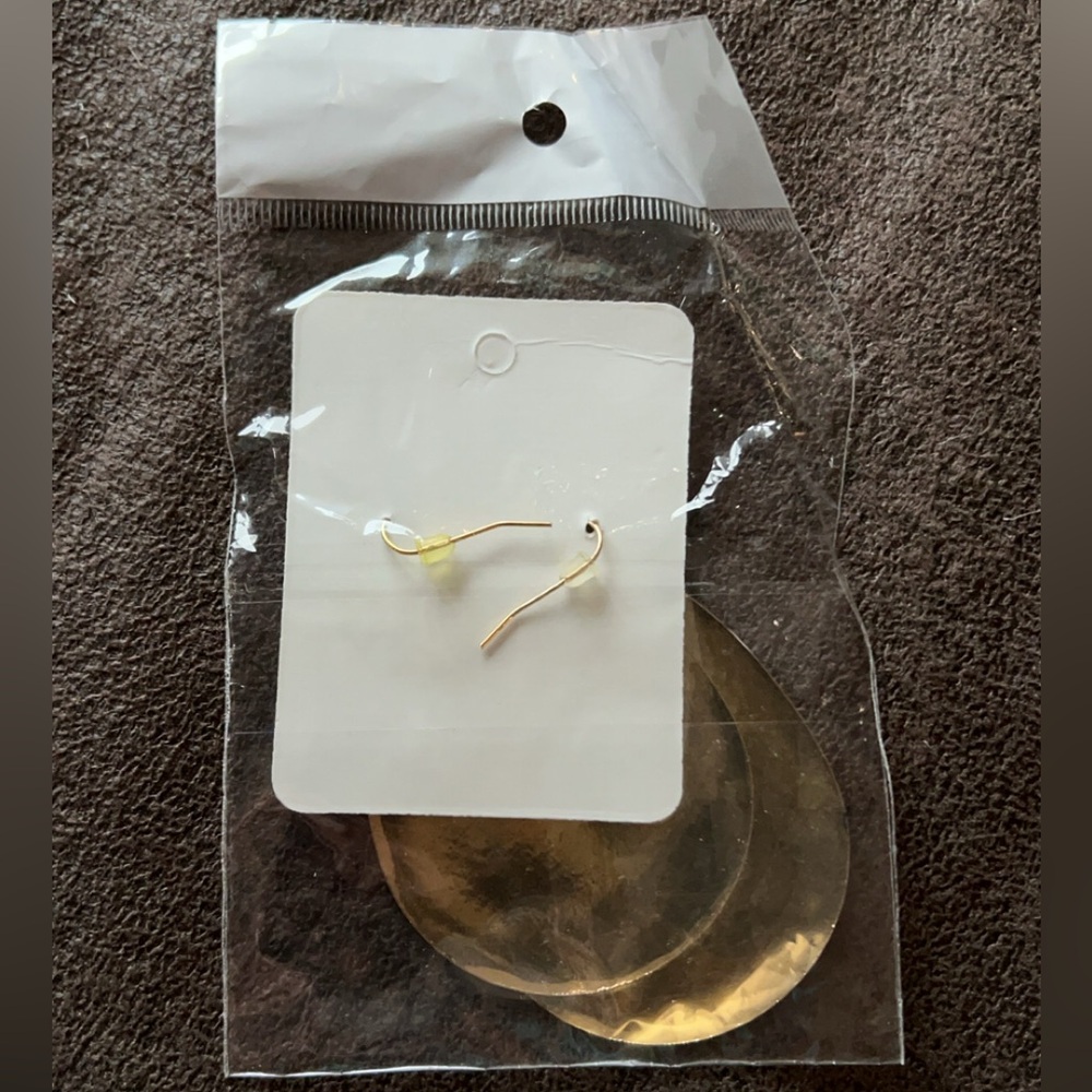 Atelier Sona White/Gold/Navy Tear Drop Earrings - Picture 4 of 8